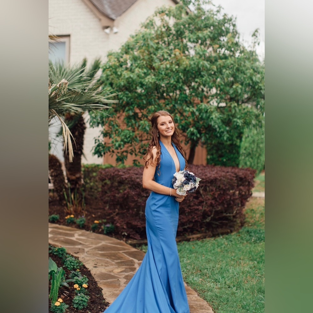 Royal blue prom dress